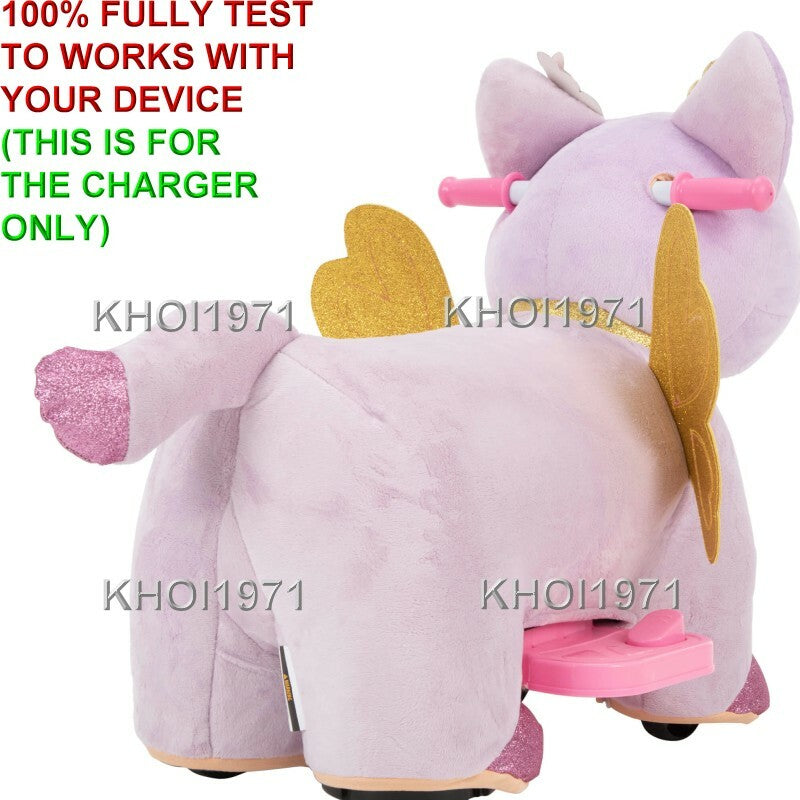 AC Adapter Charger for 6V Battery Ride-On Toy Unicorn Kitten Deluxe Model 19059