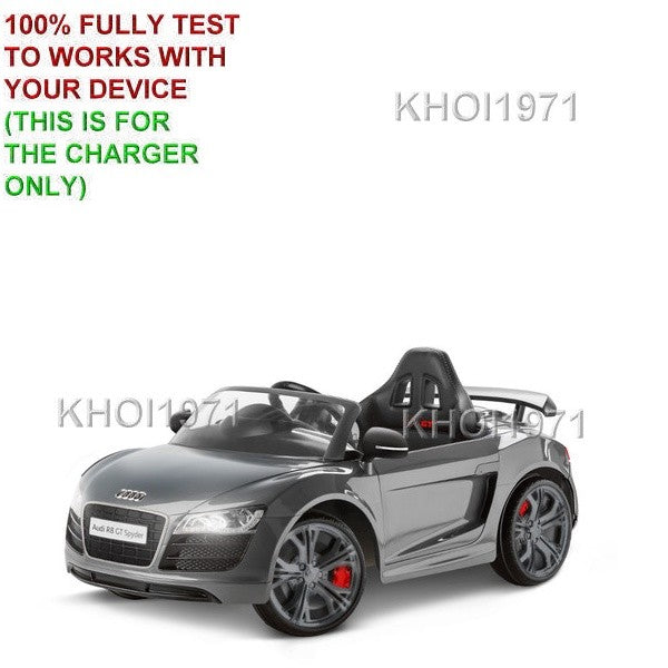 AC Wall Charger Adapter for 6V Battery Kid Trax Audi R8 Spyder GT Ride-On Car