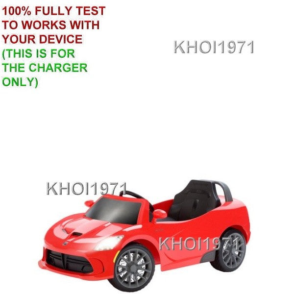 6V AC Wall Charger Adapter for Kid Trax Avigo SRT Viper GTS Ride-On Car Battery