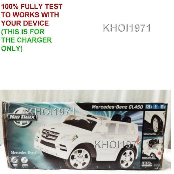 AC Wall Charger Adapter for Kid Trax Mercedes Benz GL450 6V Ride-On Battery