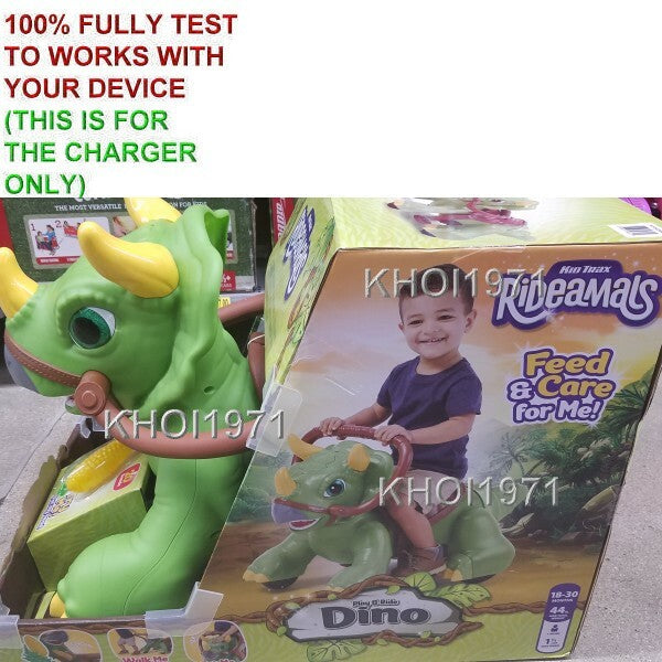 6V AC Wall Charger Adapter for KidTrax Ride-On Dinosaur Toy