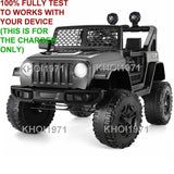 AC Wall Charger Adapter for Kidzone 12V Ride-On Race Car Jeep with Remote Control Battery