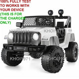 AC Wall Charger Adapter for Kidzone 12V Ride-On Race Car Jeep with Remote Control Battery
