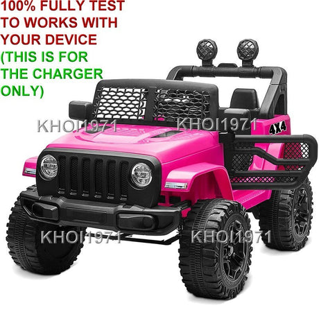 AC Wall Charger Adapter for Kidzone 12V Ride-On Race Car Jeep with Remote Control Battery