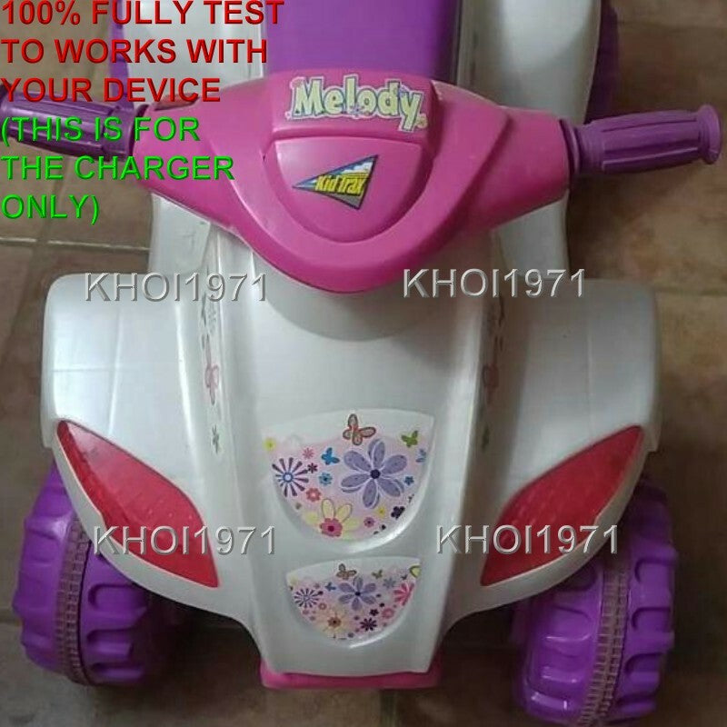 6V AC Wall Charger Adapter for KT1014KM Kid Trax Melody Toddler Quad Ride-On Toy