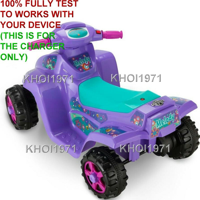 6V AC Wall Charger Adapter for KT1014KM Kid Trax Melody Toddler Quad Ride-On Toy