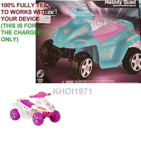 AC Wall Charger Adapter for KT1014WM Kid Trax Melody Toddler Quad 6V Ride-On Battery