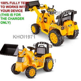 6V AC Charger Adapter for KidTrax CAT Bulldozer/Tractor Ride-On KT1092WM