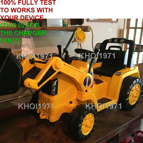 6V AC Charger Adapter for KidTrax CAT Bulldozer/Tractor Ride-On KT1092WM