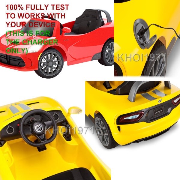 6V AC Wall Charger Adapter for KT1114TG KT1114 Kid Trax SRT Viper Ride-On Battery