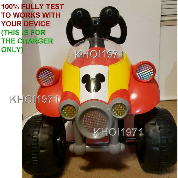 AC Wall Charger Adapter for KT1122 and KT1122TR Pacific Cycle Mickey Mouse Ride-On Toy