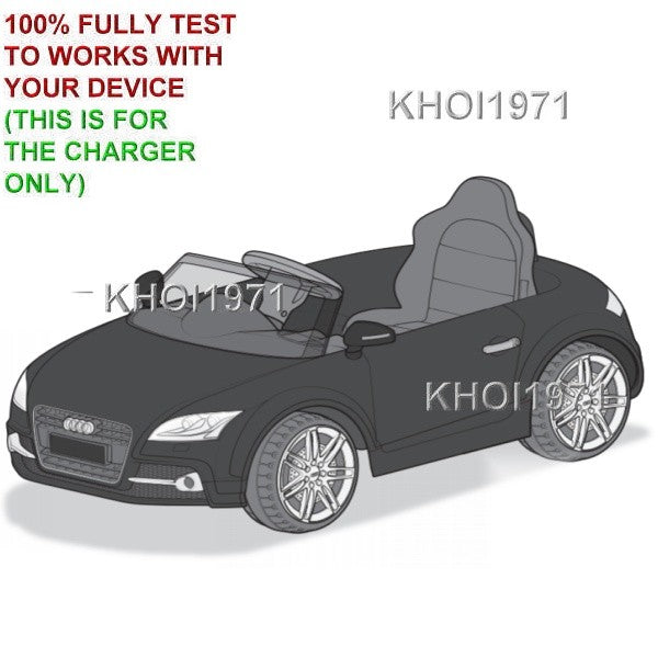 AC Wall Charger Adapter for KT1151TG Kid Trax Audi TT Avigo 6V Ride-On Battery