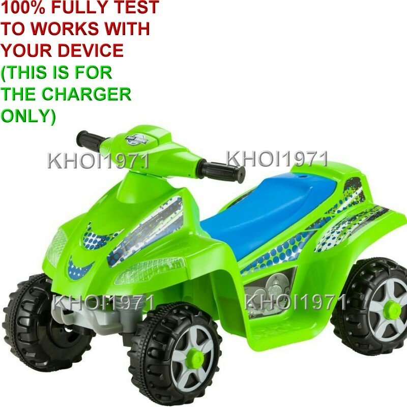 AC Wall Charger Adapter for KT1161 Kidtrax Moto Trax Toddler Quad Ride-On Melody