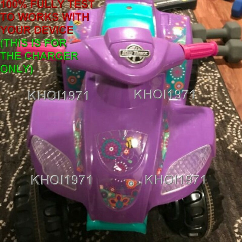 AC Wall Charger Adapter for KT1161 Kidtrax Moto Trax Toddler Quad Ride-On Melody