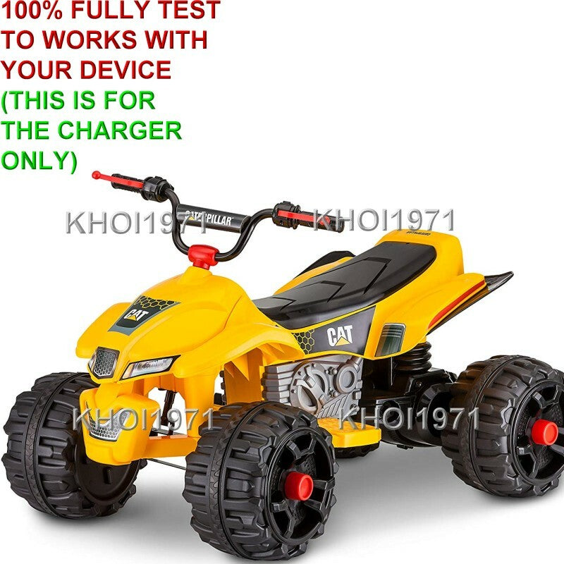 12V AC Wall Charger and Adapter for KT1214 Kid Trax CAT Quad Ride-On Battery