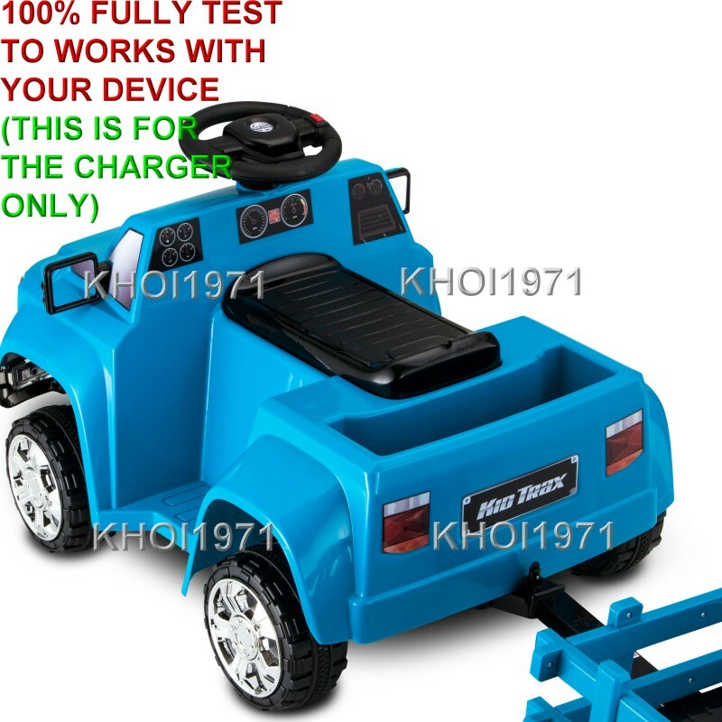 AC Wall Charger Adapter for KT1277WM Kid Trax Heavy Hauling Pickup Ride-On Truck