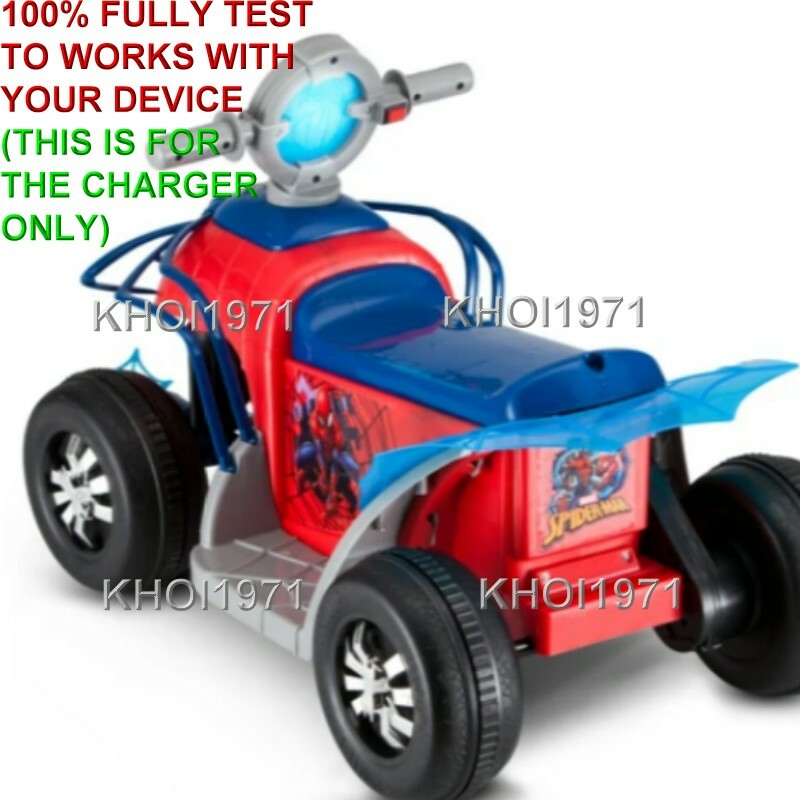 AC Wall Charger Adapter for KidTrax Spiderman KT1283TR 6V Ride-On Battery