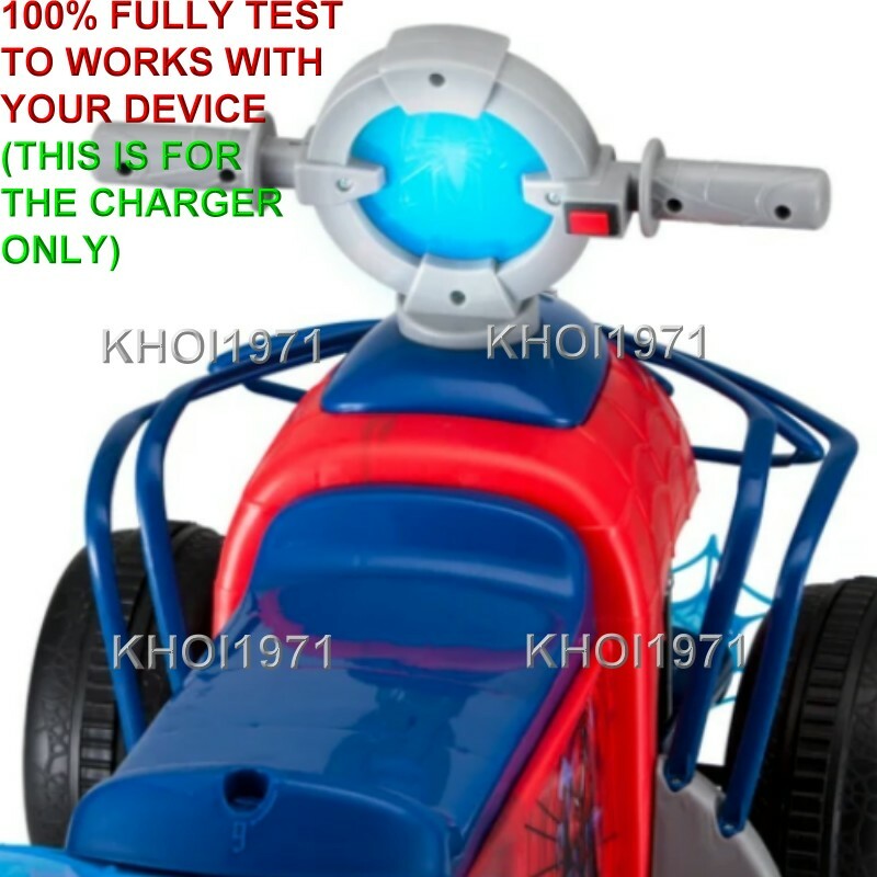 AC Wall Charger Adapter for KidTrax Spiderman KT1283TR 6V Ride-On Battery