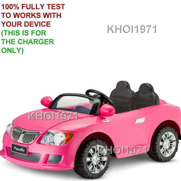 12V AC Wall Charger Adapter for KT1342WM Kidtrax Cool Car Convertible Ride-On