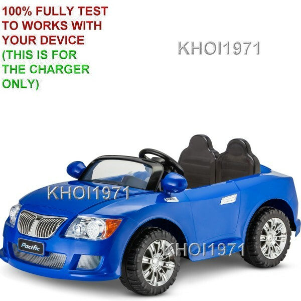 12V AC Wall Charger Adapter for Kidtrax KT1343WM Cool Car Convertible Ride-On