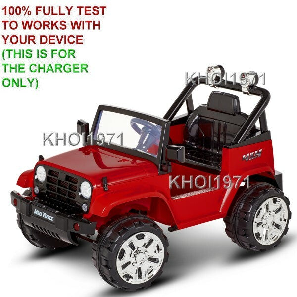 AC Wall Charger Adapter for KT1346WM KT1354WM Kid Trax Xplorer 4x4 Jeep Ride-On Toy