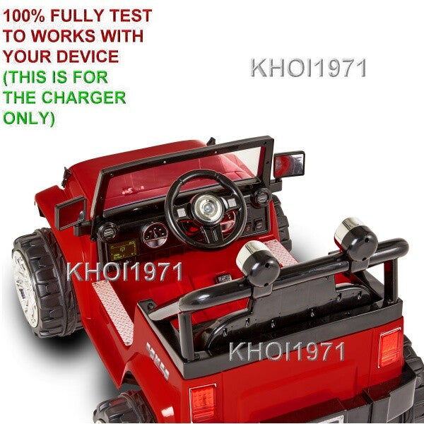 AC Wall Charger Adapter for KT1346WM KT1354WM Kid Trax Xplorer 4x4 Jeep Ride-On Toy