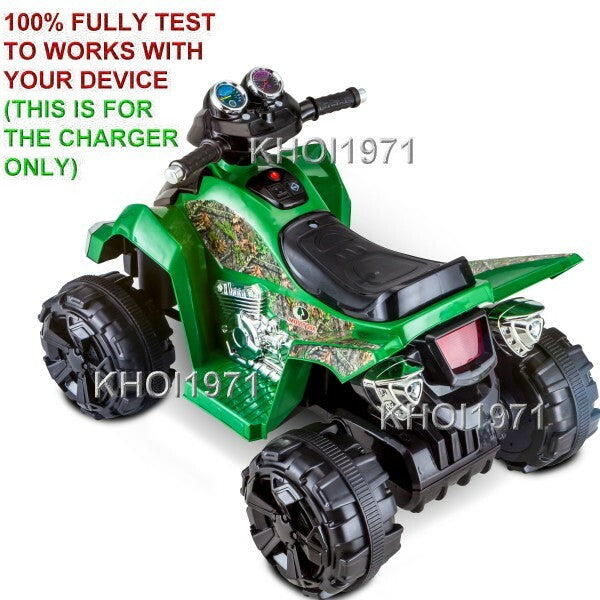 6V AC Wall Charger Adapter for Kid Trax KT1356WM Mossy Oak Green ATV Battery