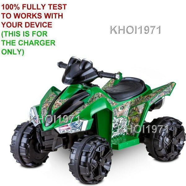 6V AC Wall Charger Adapter for Kid Trax KT1356WM Mossy Oak Green ATV Battery