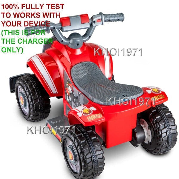 AC Wall Charger Adapter for KT1466 Kidtrax Paw Patrol Marshall 6V Ride-On Battery