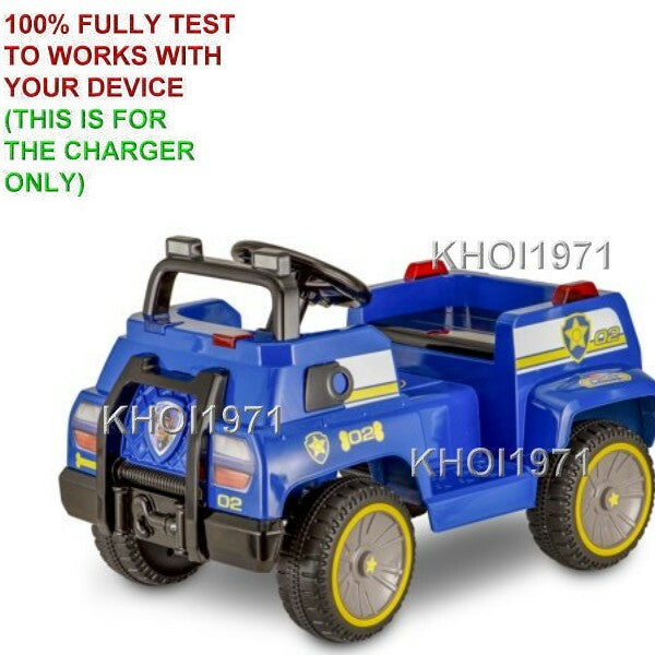 6V AC Wall Charger Adapter for Kidtrax KT1481WM Paw Patrol Chase Ride-On Toy