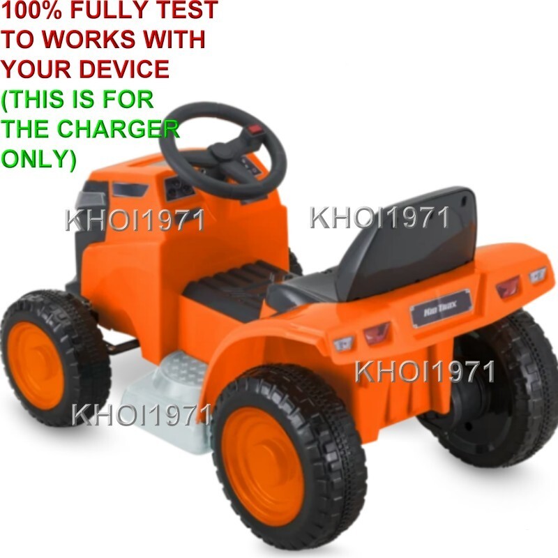 AC Wall Charger Adapter for KT1502WM KidTrax 6V Ride-On Mow & Go Lawn Mower Battery