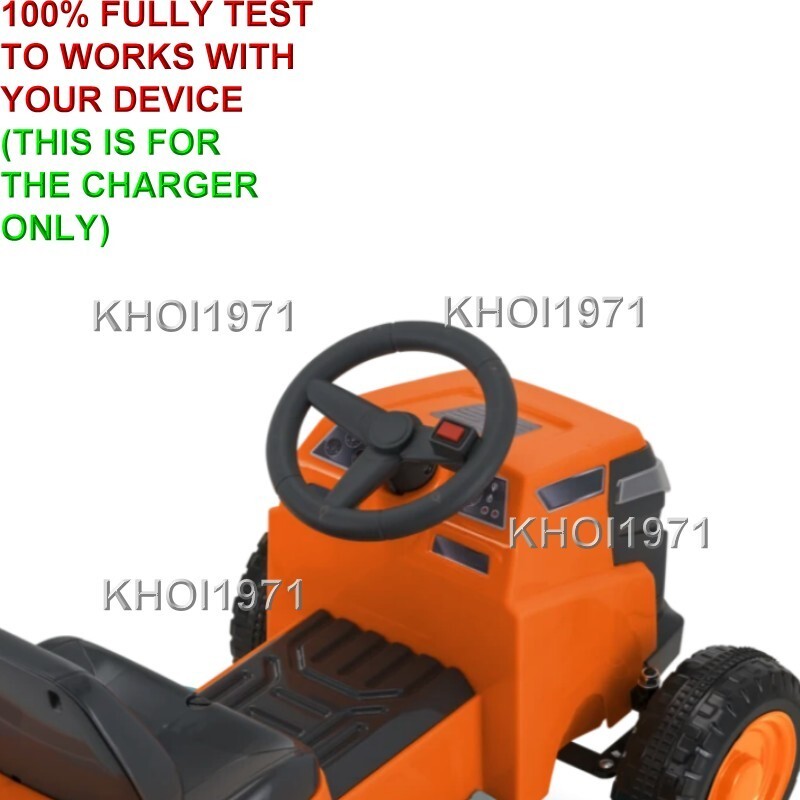 AC Wall Charger Adapter for KT1502WM KidTrax 6V Ride-On Mow & Go Lawn Mower Battery