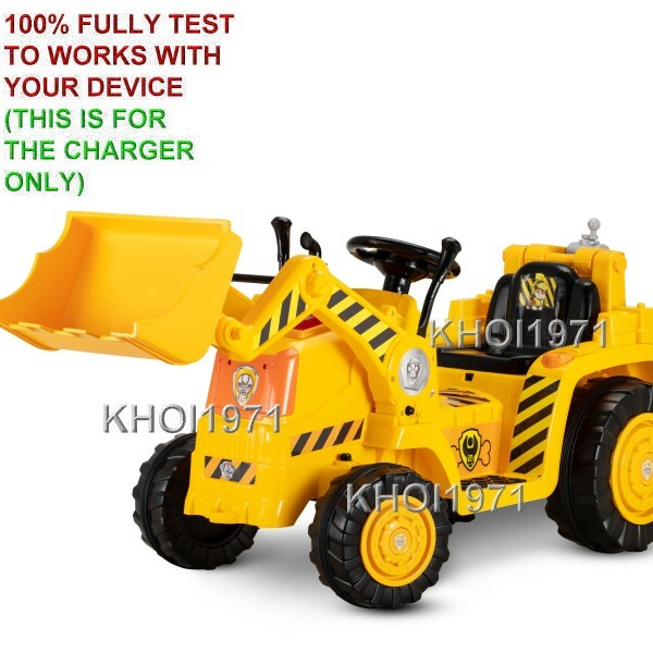 AC Wall Charger Adapter for KT1507WM KidTrax Paw Patrol Rubble Digger Ride-On Toy