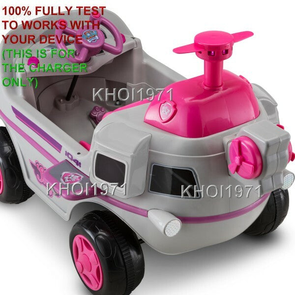 AC Wall Charger Adapter for KT1508WM Kidtrax Paw Patrol Skye Helicopter Ride-On Toy