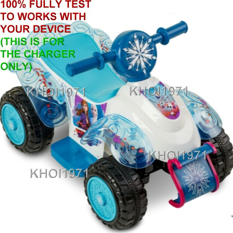 6V AC Wall Charger Adapter for KT1515 Kidtrax Frozen 2 Sing Ride-On Quad Toy