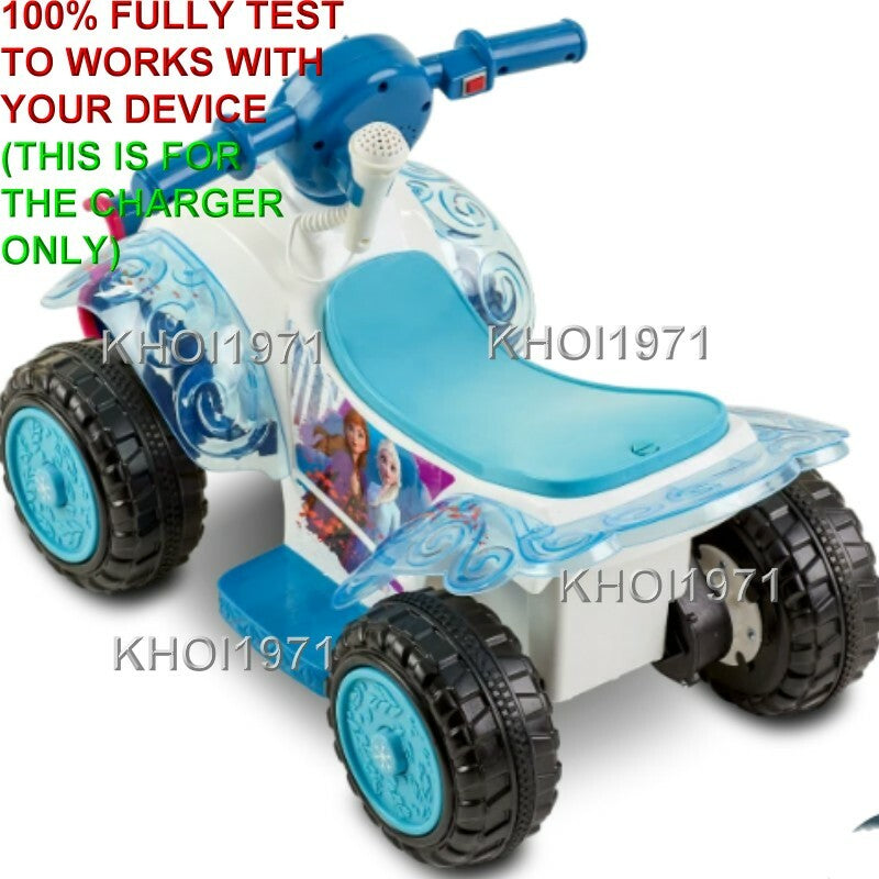 6V AC Wall Charger Adapter for KT1515 Kidtrax Frozen 2 Sing Ride-On Quad Toy