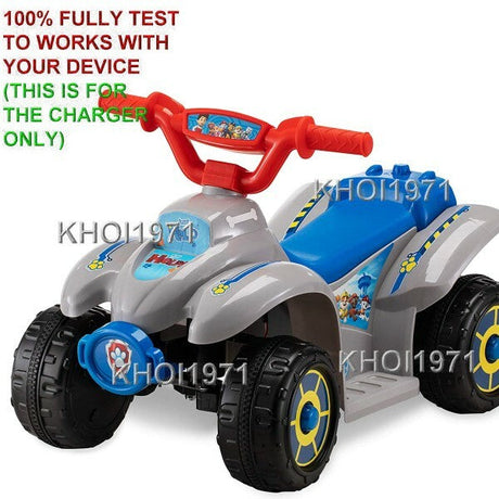 AC Wall Charger Adapter for KT1521AZ Kidtrax Nickelodeon Paw Patrol Quad Ride-On Toy