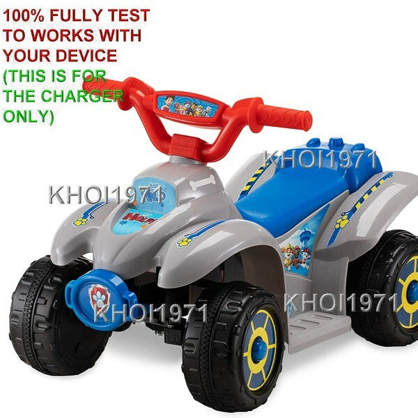 AC Wall Charger Adapter for KT1521AZ Kidtrax Nickelodeon Paw Patrol Quad Ride-On Toy