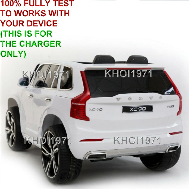 12V AC Wall Charger Adapter for Kids Motorz Volvo XC90 Ride-On Toy