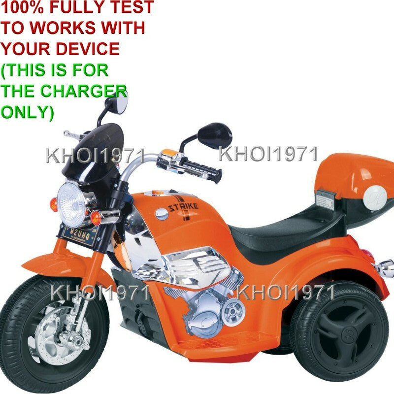 AC Wall Charger Adapter for Orange 1217 Kid Motorz 6V Ride-On Motorbike Battery