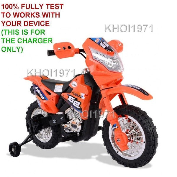 6V AC Wall Charger Adapter for Orange Ride-On Motorcycle Model TY324119