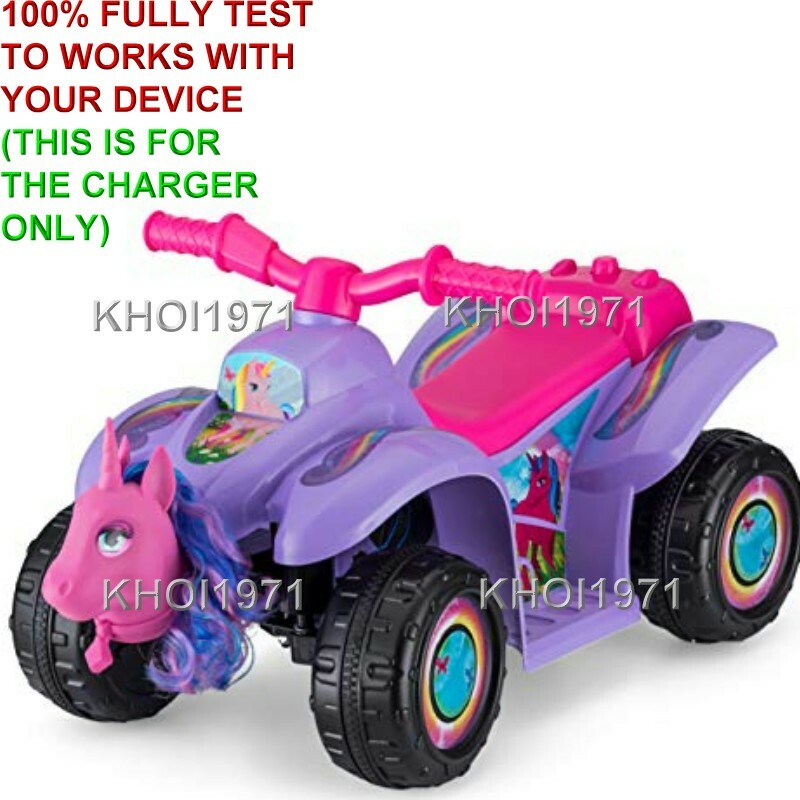 AC Wall Charger Adapter for Pacific Cycle KidTrax Unicorn Toddler Quad Ride-On Toy