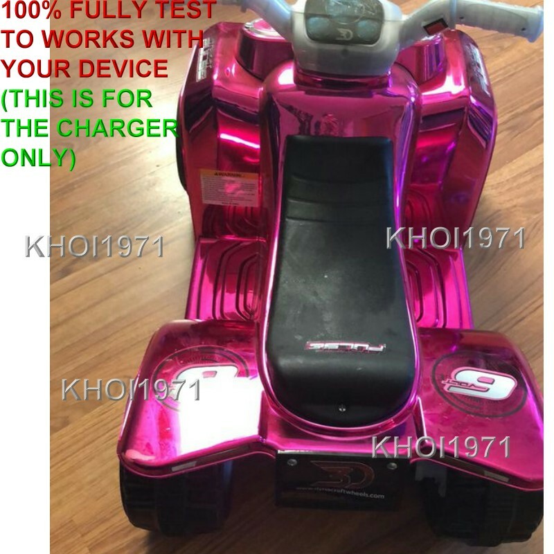 6V Pink AC Wall Charger Adapter for Dynacraft Street Pulse Quad Ride-On Toy