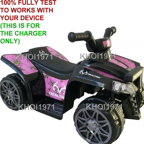 6V AC Wall Charger Adapter for Pink Camo Ride-On Vehicle