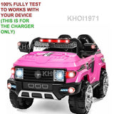 12V Pink AC Wall Charger Adapter for Ride-On Truck SKY2581