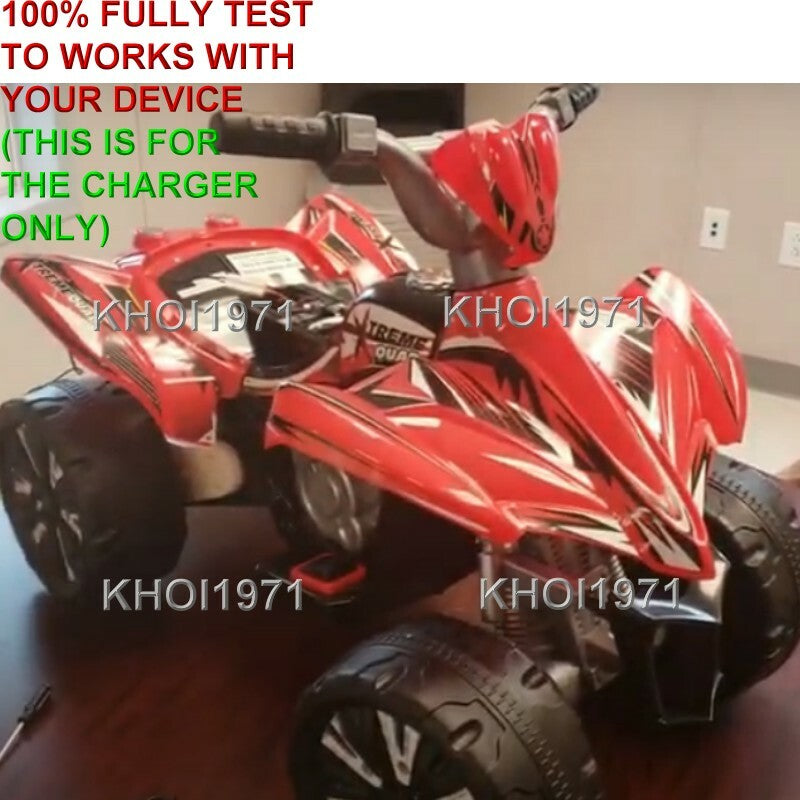 AC Wall Charger Adapter for Kid Motorz Xtreme Quad Ride-On 6V Battery Red 0670