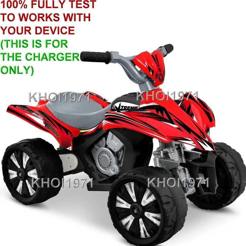 AC Wall Charger Adapter for Kid Motorz Xtreme Quad Ride-On 6V Battery Red 0670