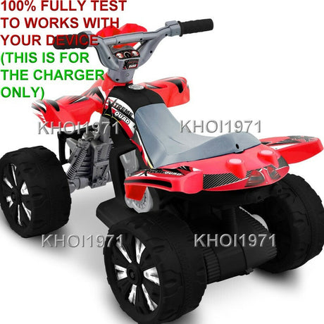 AC Wall Charger Adapter for Kid Motorz Xtreme Quad Ride-On 6V Battery Red 0670