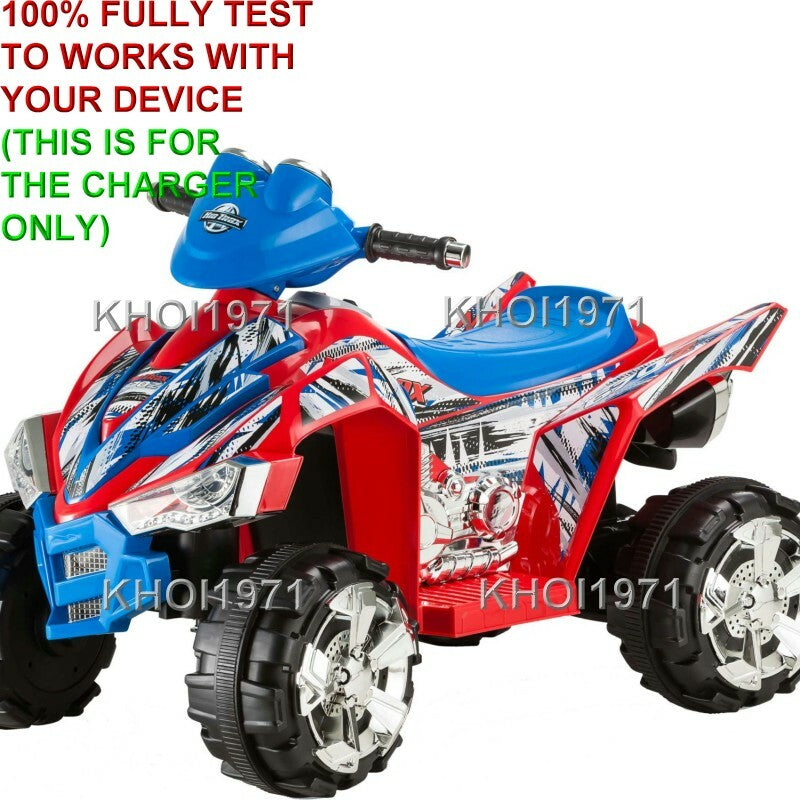 AC Wall Charger Adapter for Kid Trax KT670Z KT670ZA Red and Blue Ride-On ATV