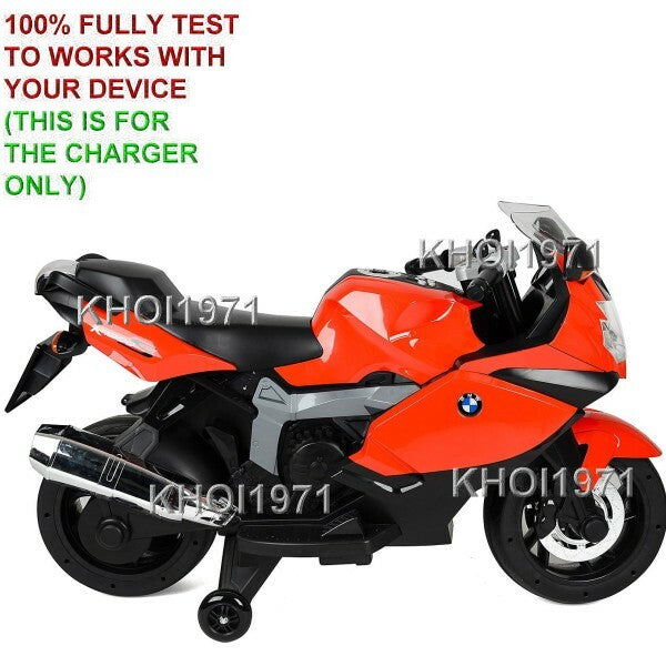 Wall Charger AC Adapter for Red BMW K1300S 12V Motorcycle Ride-On Battery